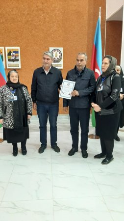 Göyçay rayonunda çalışan bir qrup media nümayəndəsi Vətən müharibəsinin informasiya cəbhəsində arxa cəbhədə göstərdiyi fəaliyyətə görə mükafatlandırılıb. Göyçay rayonunda çalışan bir qrup media nümayəndəsi Vətən müharibəsinin informasiya cəbhəsində arxa cəbhədə göstərdiyi fəaliyyətə görə mükafatlandırılıb.